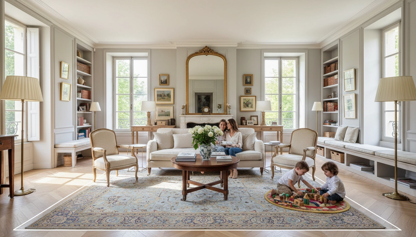 Optimisation de la circulation dans un aménagement de salon fonctionnel et dynamique