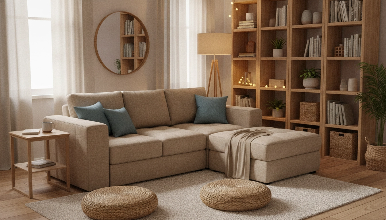 Mobilier multifonctions pour un salon fonctionnel et économique