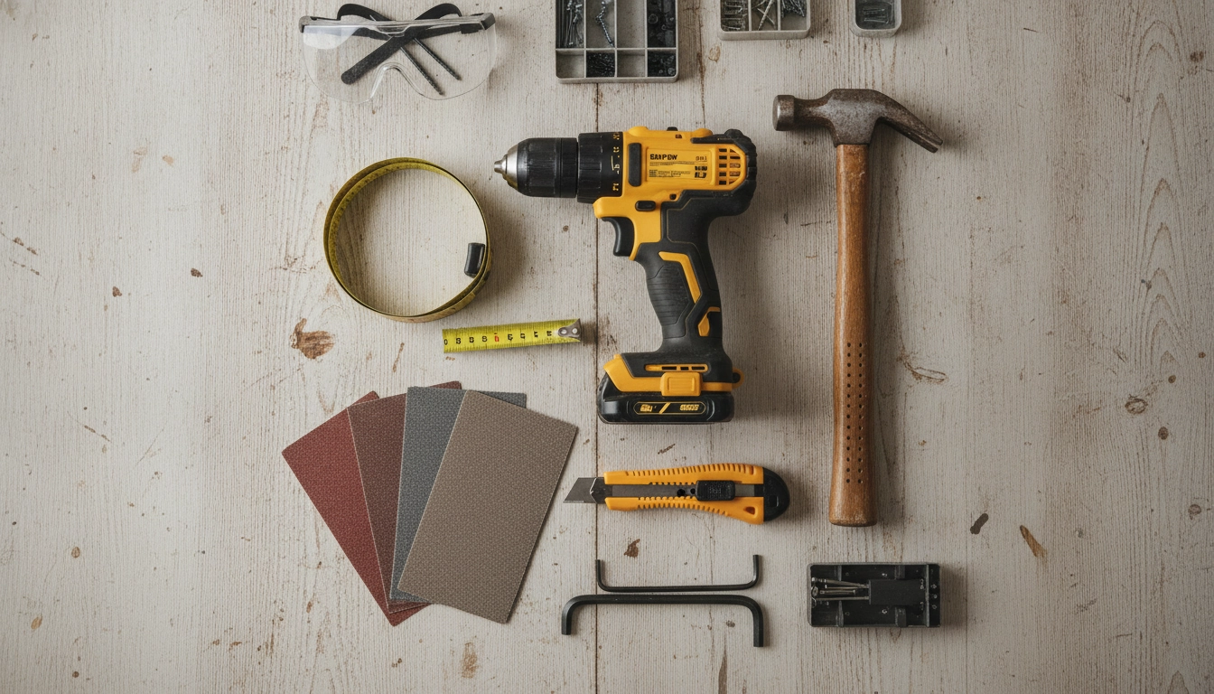 Outils de base nécessaires pour réussir son bricolage décoration intérieur débutant facile.