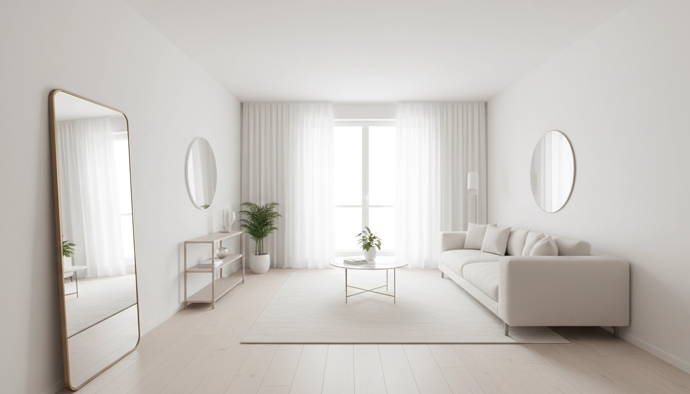 Petit espace visuellement agrandi grâce à des teintes claires et un choix de couleurs adapté