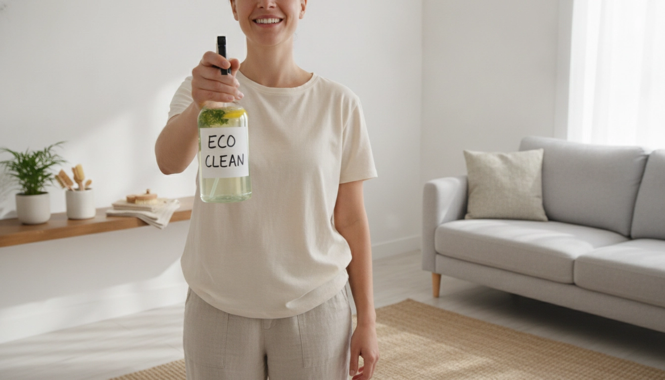 Résultat d'un intérieur propre avec des produits zéro déchet