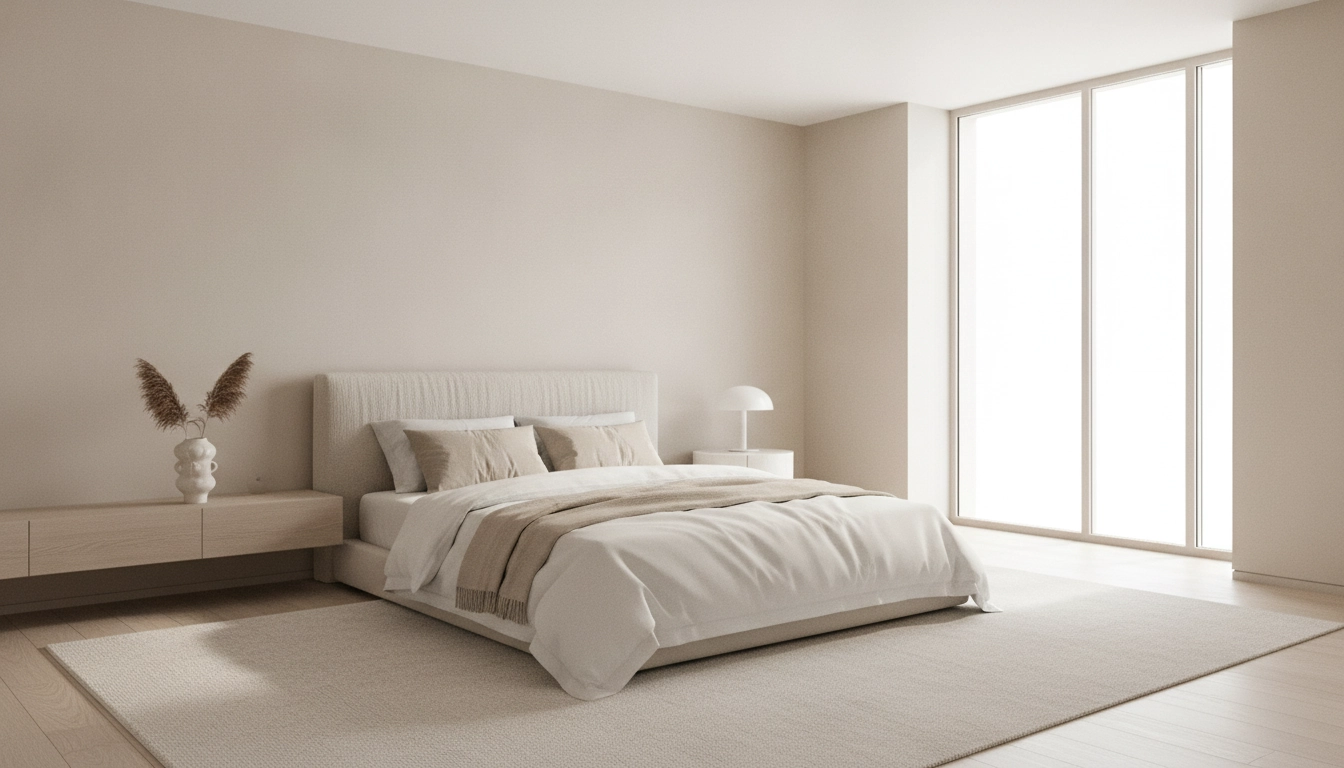 Une chambre minimaliste et épurée pour désencombrer chambre rapidement efficacement