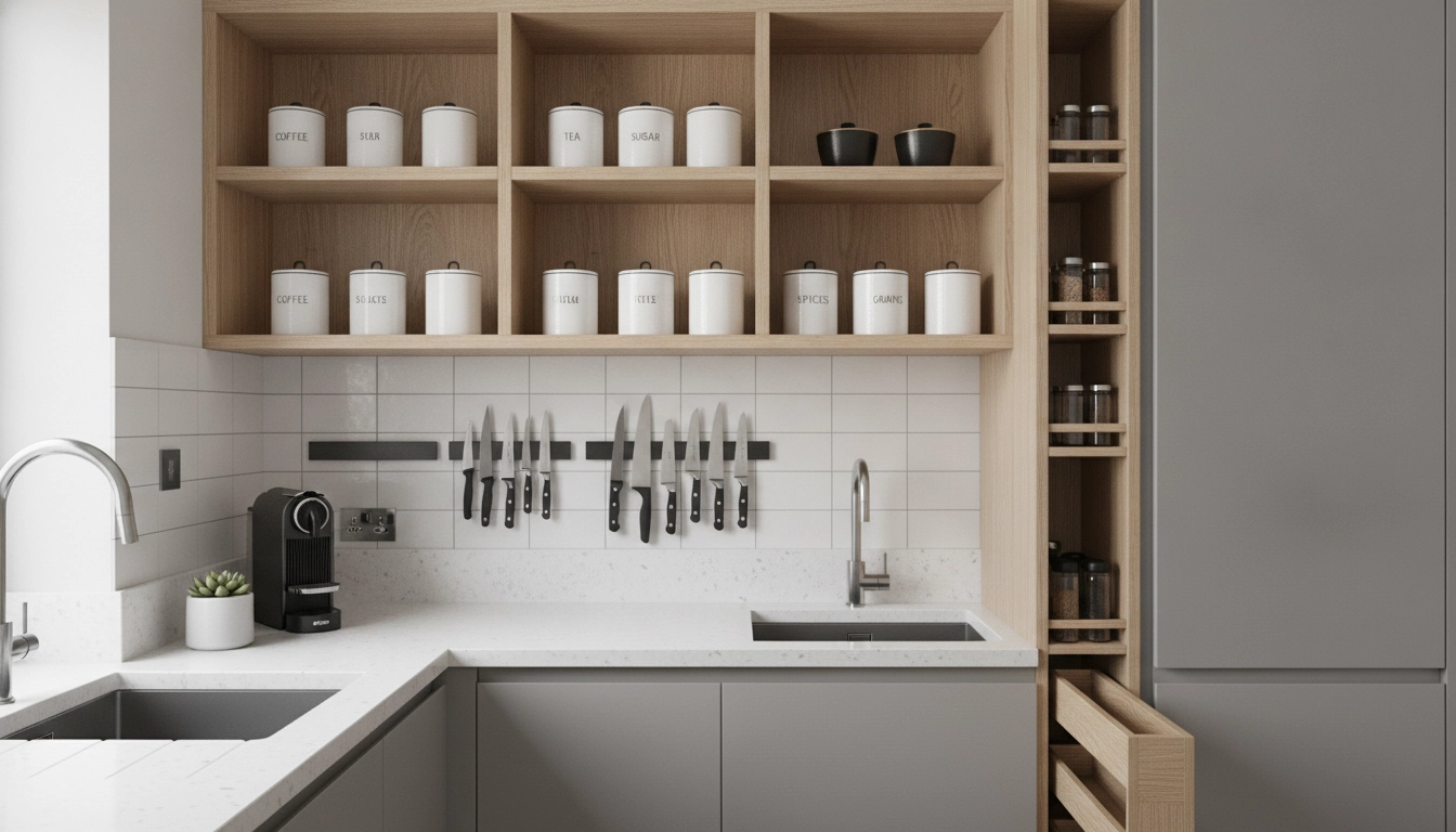Astuces de rangement mural pour optimiser un petit espace cuisine