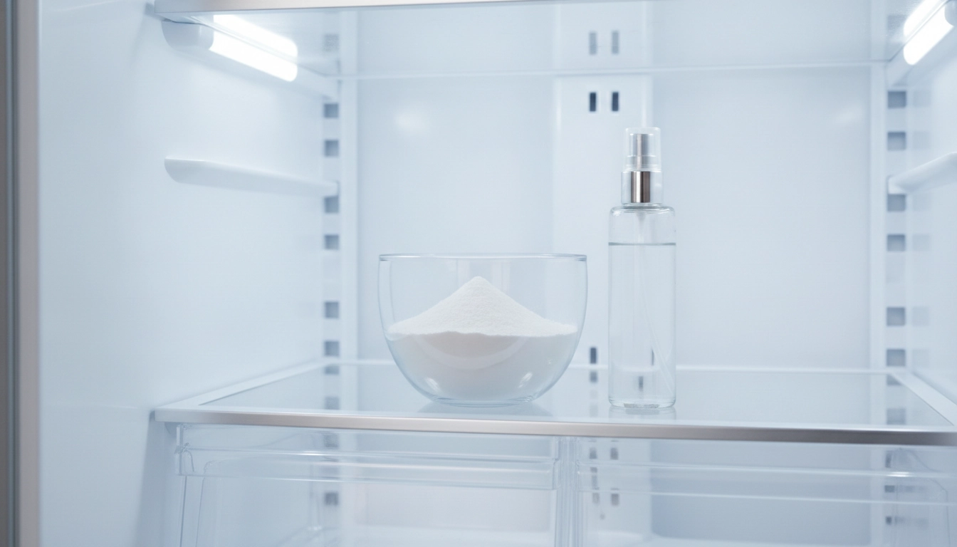 Désodoriser réfrigérateur écologiquement bicarbonate vinaigre avec des produits naturels