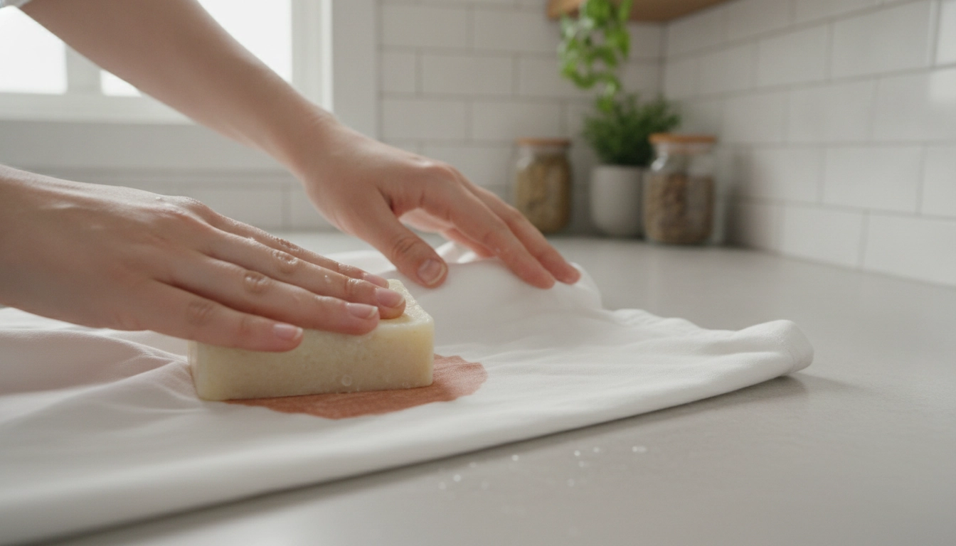 Technique efficace pour enlever tache sang sec vêtement avec du savon