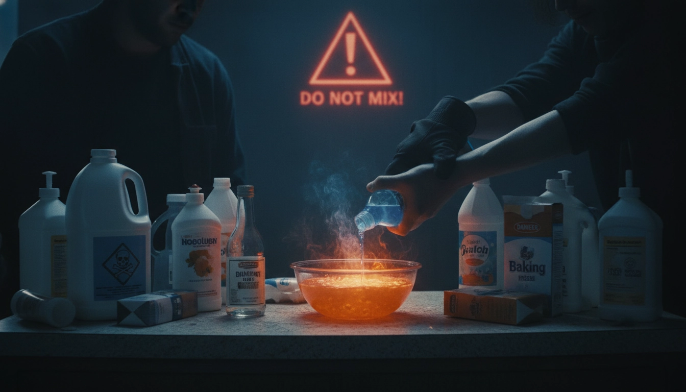 Danger des mélanges chimiques hasardeux sur les tissus et textiles délicats.