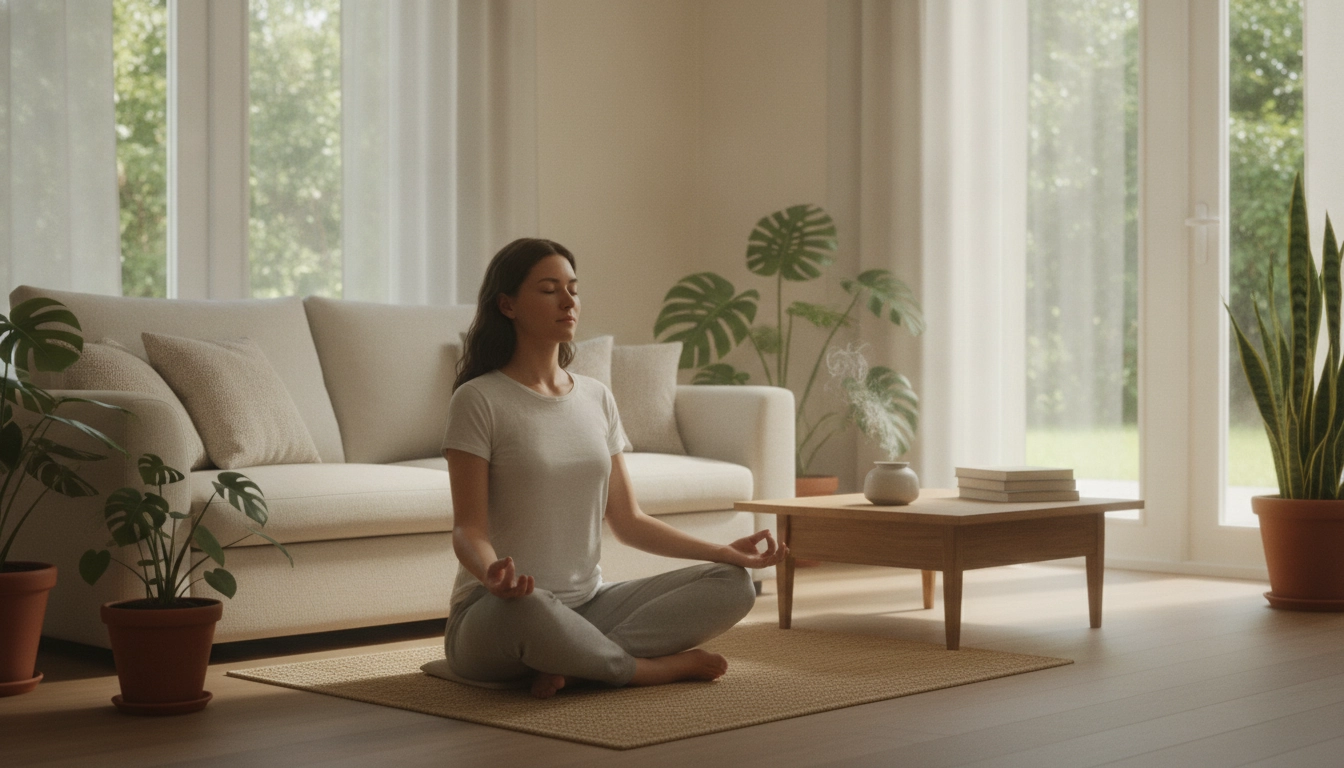 Exercices de relaxation pour réduire la charge mentale et retrouver la sérénité.