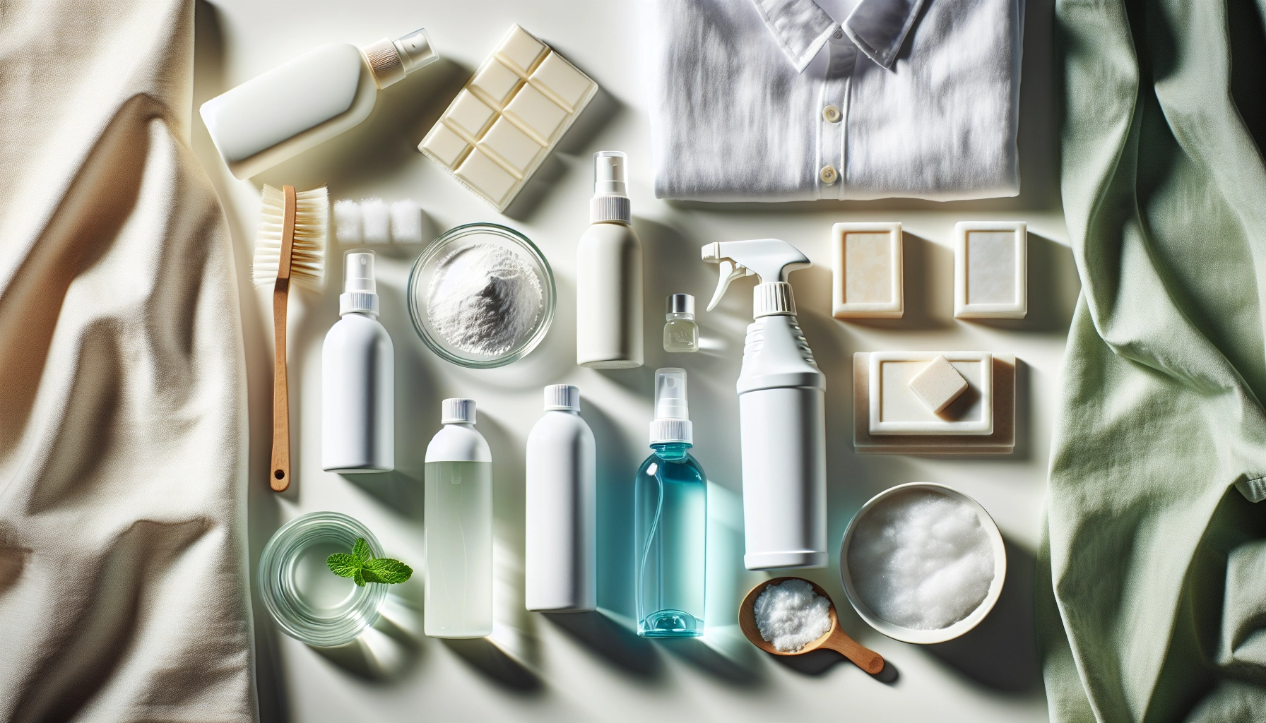 Sélection de produits issus du guide produits détachage vêtements efficaces : sprays, savons et ingrédients naturels pour traiter toutes les taches