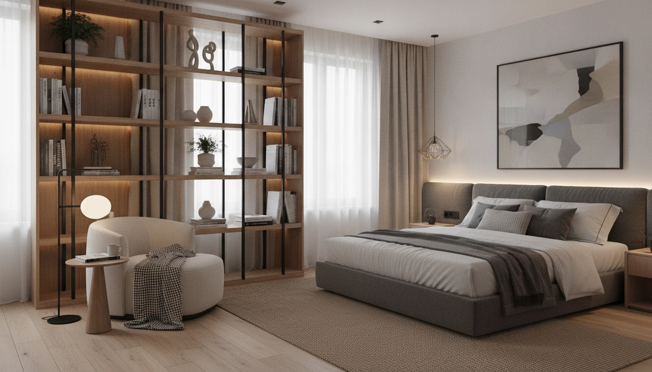 Un exemple inspirant pour le meilleur rangement livres chambre dans un intérieur moderne.