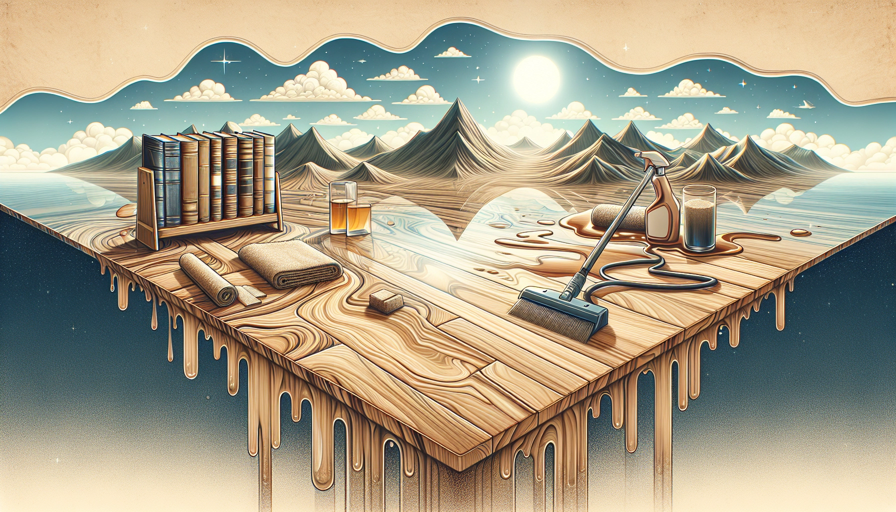 Parquet ancien en chêne massif encrassé avant un nettoyage profond complet