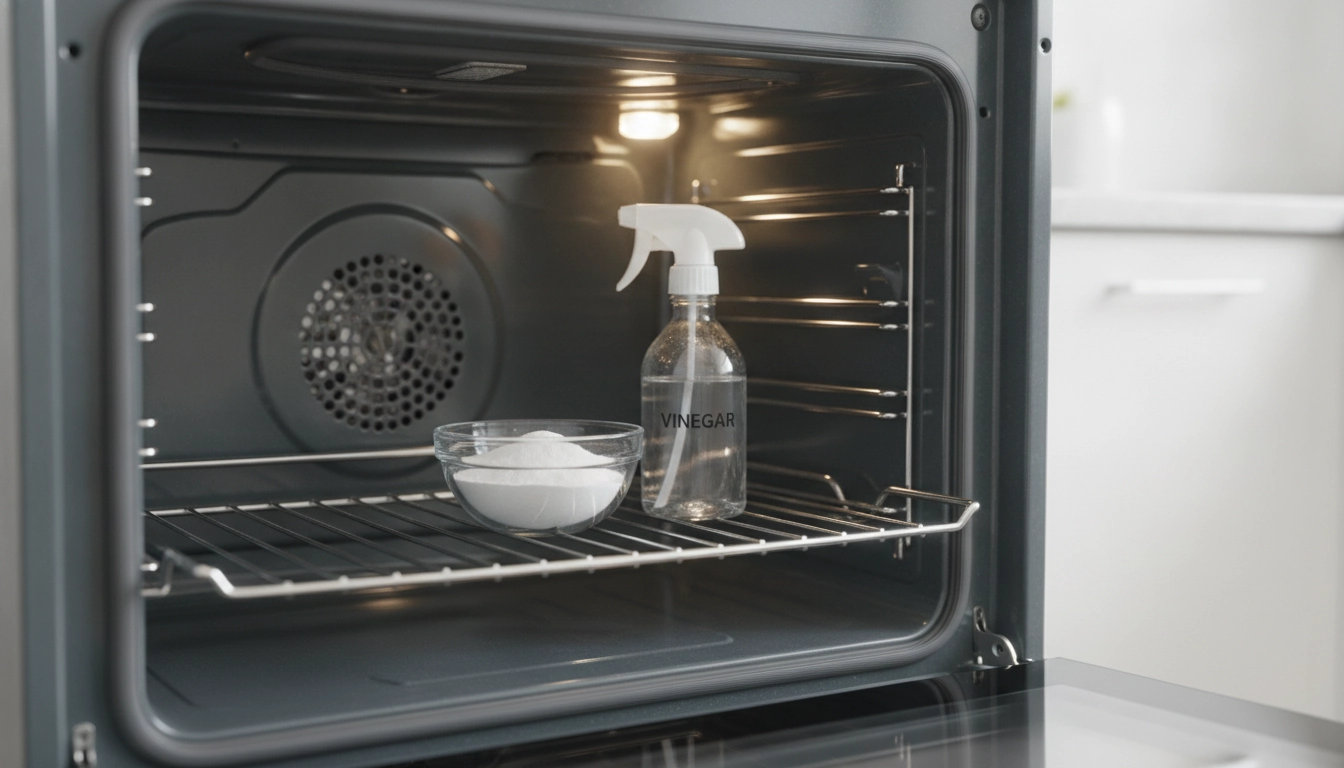 Matériel nécessaire pour nettoyer un four écologiquement sans produits chimiques efficacement.