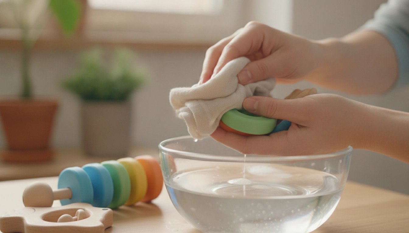 Une méthode douce pour nettoyer jouets bébé naturellement à la maison