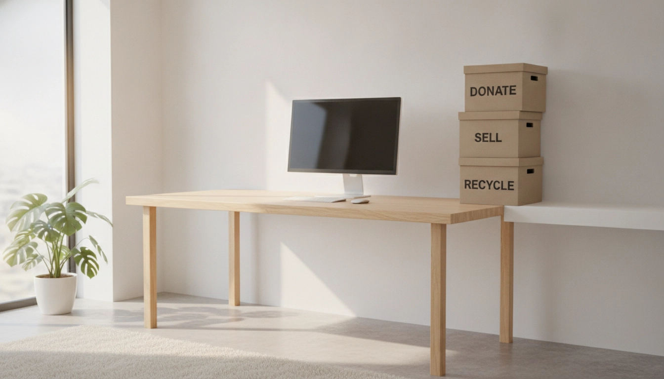 Organiser son espace pour savoir que faire des objets désencombrés donner vendre recycler.