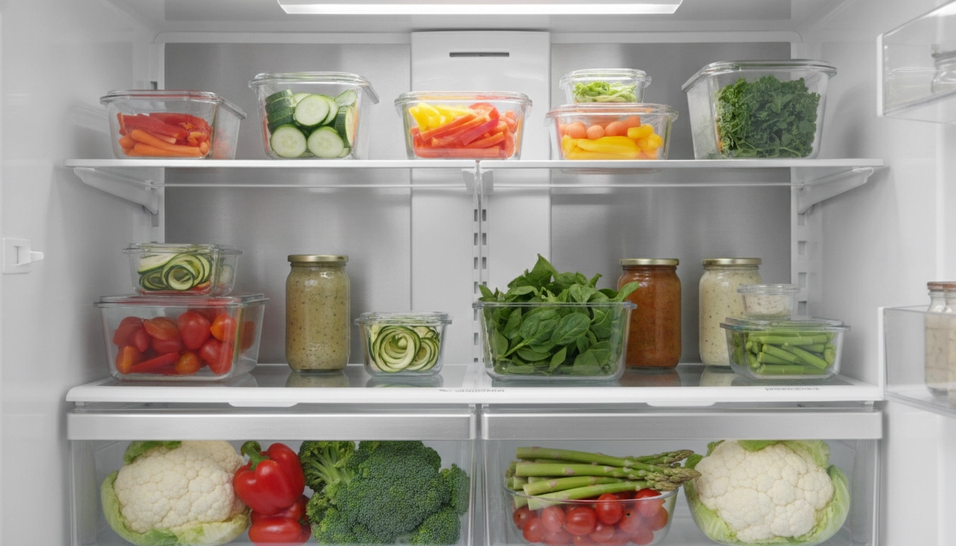 Réfrigérateur bien organisé pour réduire le gaspillage alimentaire