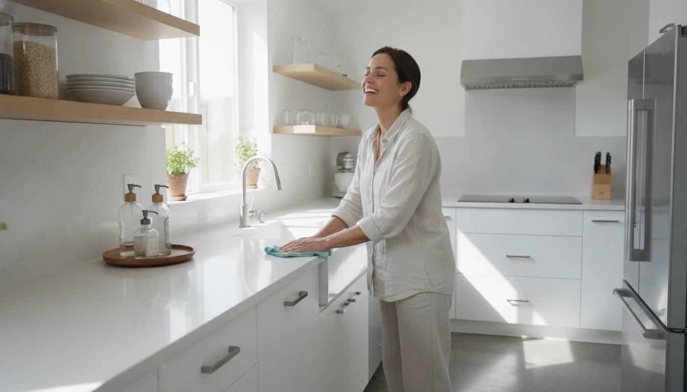 Une maison propre grâce à un planning hebdomadaire bien organisé.