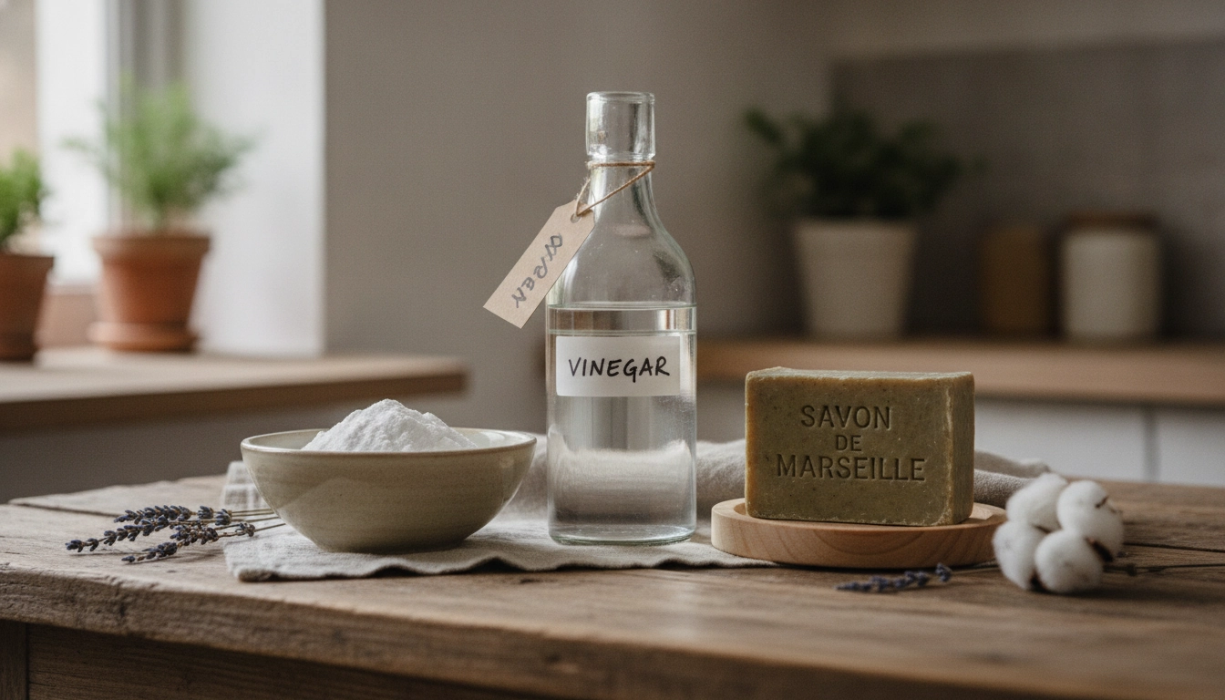 Produits naturels pour la préparation détachage vêtements avant lavage.