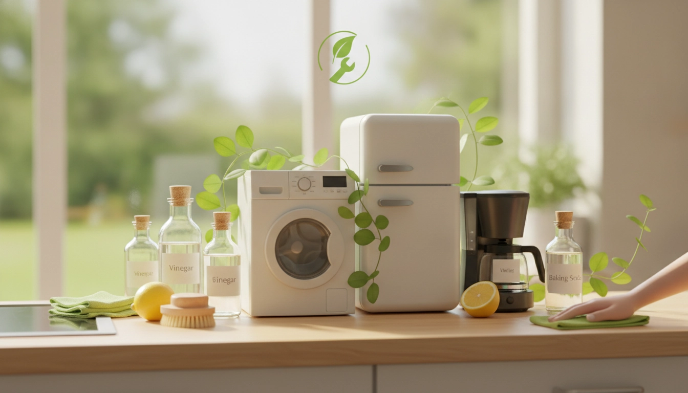 Un kit de nettoyage naturel pour prolonger durée vie électroménager entretien écologique