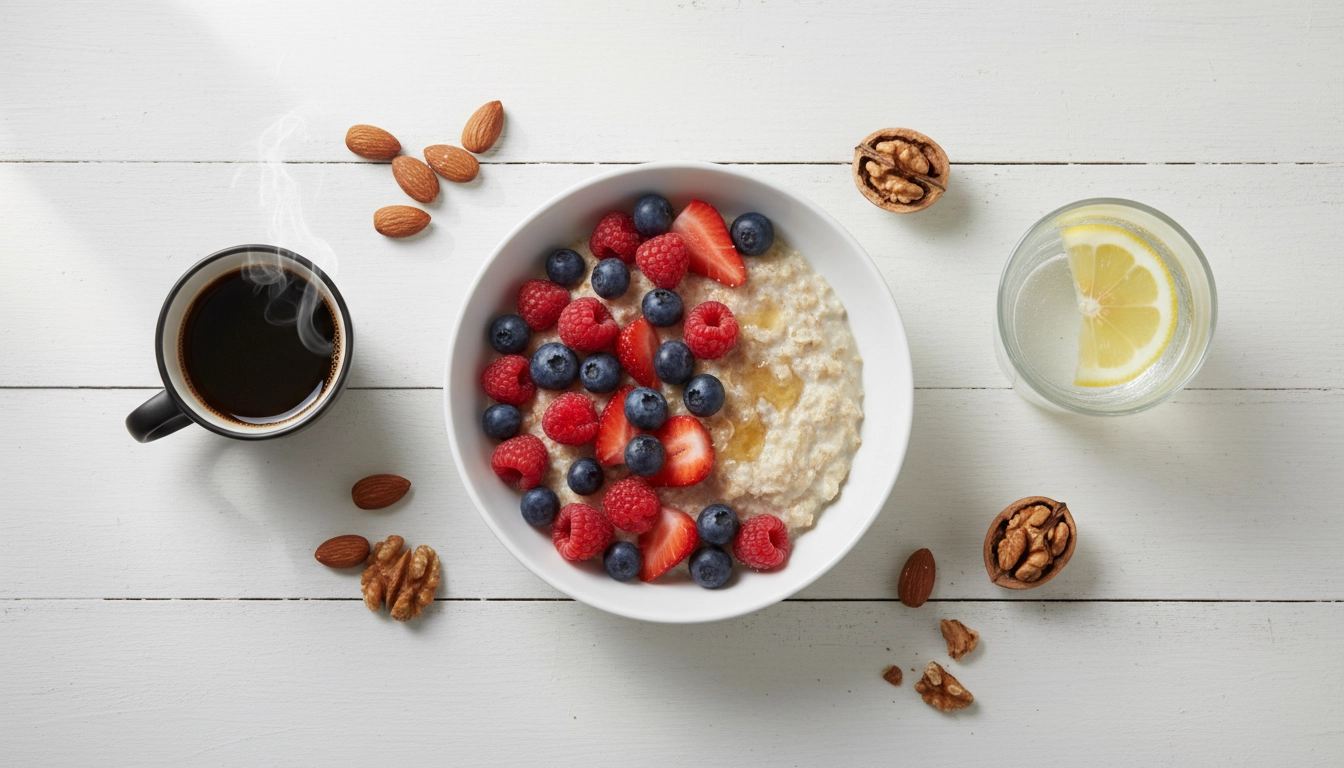 Petit-déjeuner équilibré et sain pour soutenir l'énergie matinale et bien commencer la journée