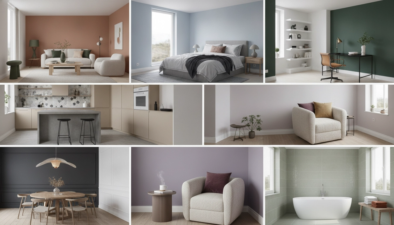 Salon moderne décoré selon les dernières tendances couleurs intérieur modernes inspiration